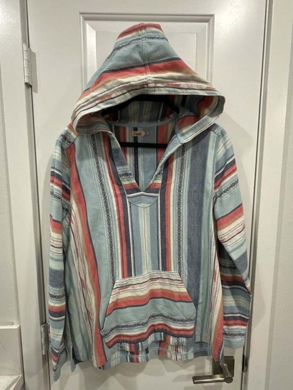 Faherty Brand Baja Sierra Paradise Hooded Pullover Top M